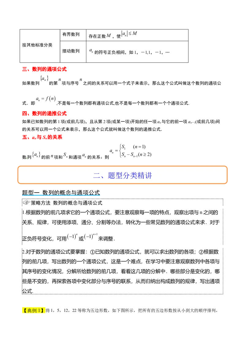 第27讲数列的概念（精讲）一轮复习讲义2024年高考数学高频考点题型归纳与方法总结（新高考通用）解析版_2.2025数学总复习_2024年新高考资料_1.2024一轮复习