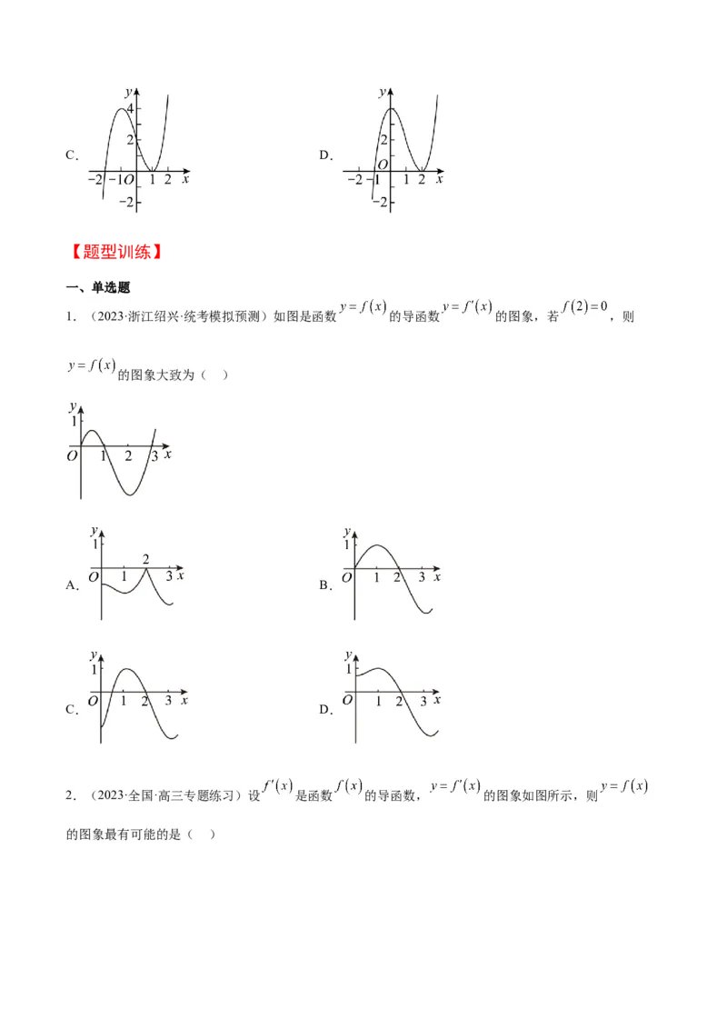 第15讲导数与函数的单调性（精讲）一轮复习讲义2024年高考数学高频考点题型归纳与方法总结（新高考通用）原卷版_2.2025数学总复习_2024年新高考资料_1.2024一轮复习