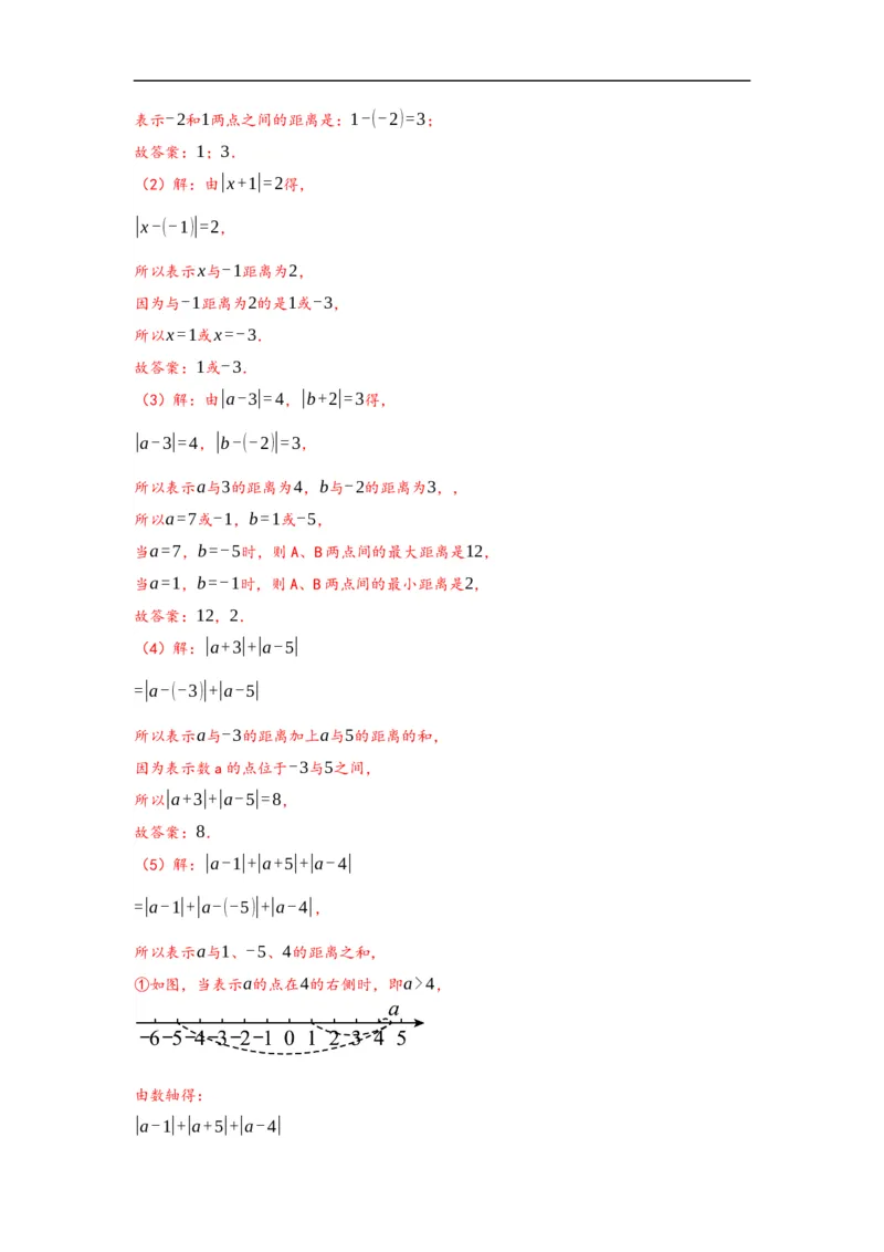 1.2.4绝对值（解析版）_初中数学人教版_7上-初中数学人教版_7上-初中数学人教版（旧版）赠送_07专项讲练_划重点2023-2024学年七年级数学上册同步讲与练（人教版）