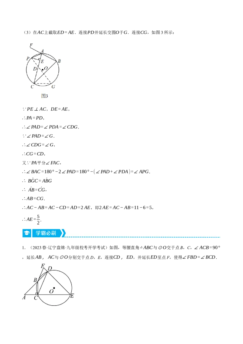 专题24.1圆与三角形的综合（压轴题专项讲练）（人教版）（教师版）_初中数学_九年级数学上册（人教版）_压轴题专项-V5_2024版