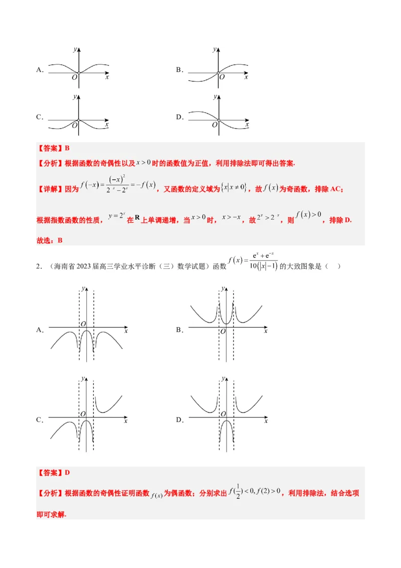 第12讲函数的图像（精讲）一轮复习讲义2024年高考数学高频考点题型归纳与方法总结（新高考通用）解析版_2.2025数学总复习_2024年新高考资料_1.2024一轮复习