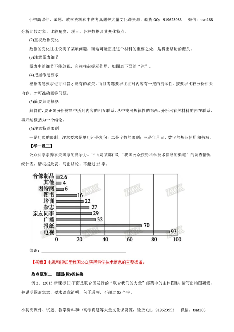 专题09图文转换-2017年高考语文热点题型和提分秘籍（解析版）_高语_1高中语文_2017年高考语文热点题型和提分秘籍（全套打包64份）