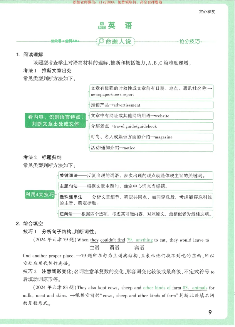 2025《万唯中考&bull;天津定心卷》定心秘笈7科合订_初中资料合集_万唯2025版万唯中考《定心卷》全国地方版实时更新（已更11省）_2025万唯中考《定心卷》7科（天津）