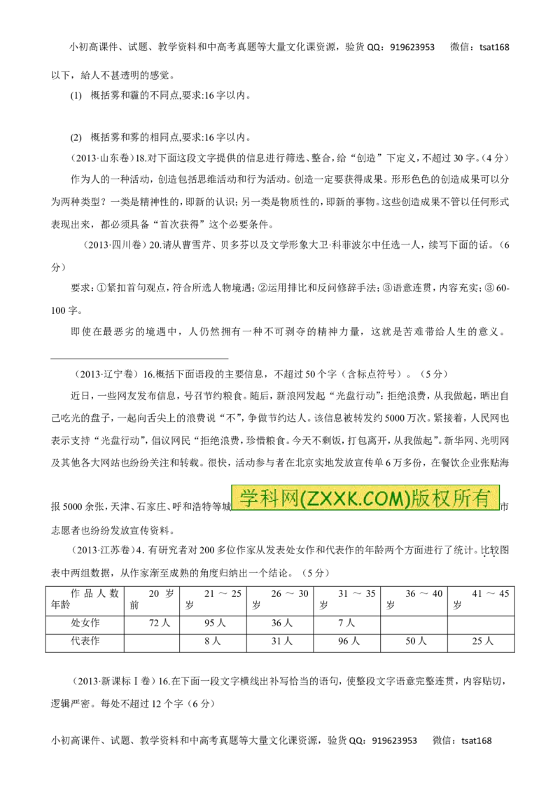 专题06扩展语句、压缩语段（讲学案）-2016年高考语文二轮复习精品资料（原卷版）_高语_1高中语文_2016年高考语文二轮复习精品资料（全套打包80份）