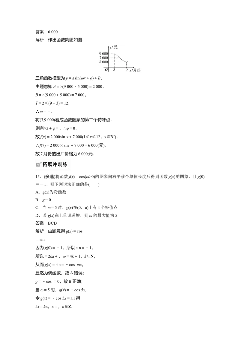 第4章&sect;4.6　函数y＝Asin(&omega;x＋&phi;)_2.2025数学总复习_2023年新高考资料_一轮复习_2023新高考一轮复习讲义+课件_2023年高考数学一轮复习讲义（新高考）