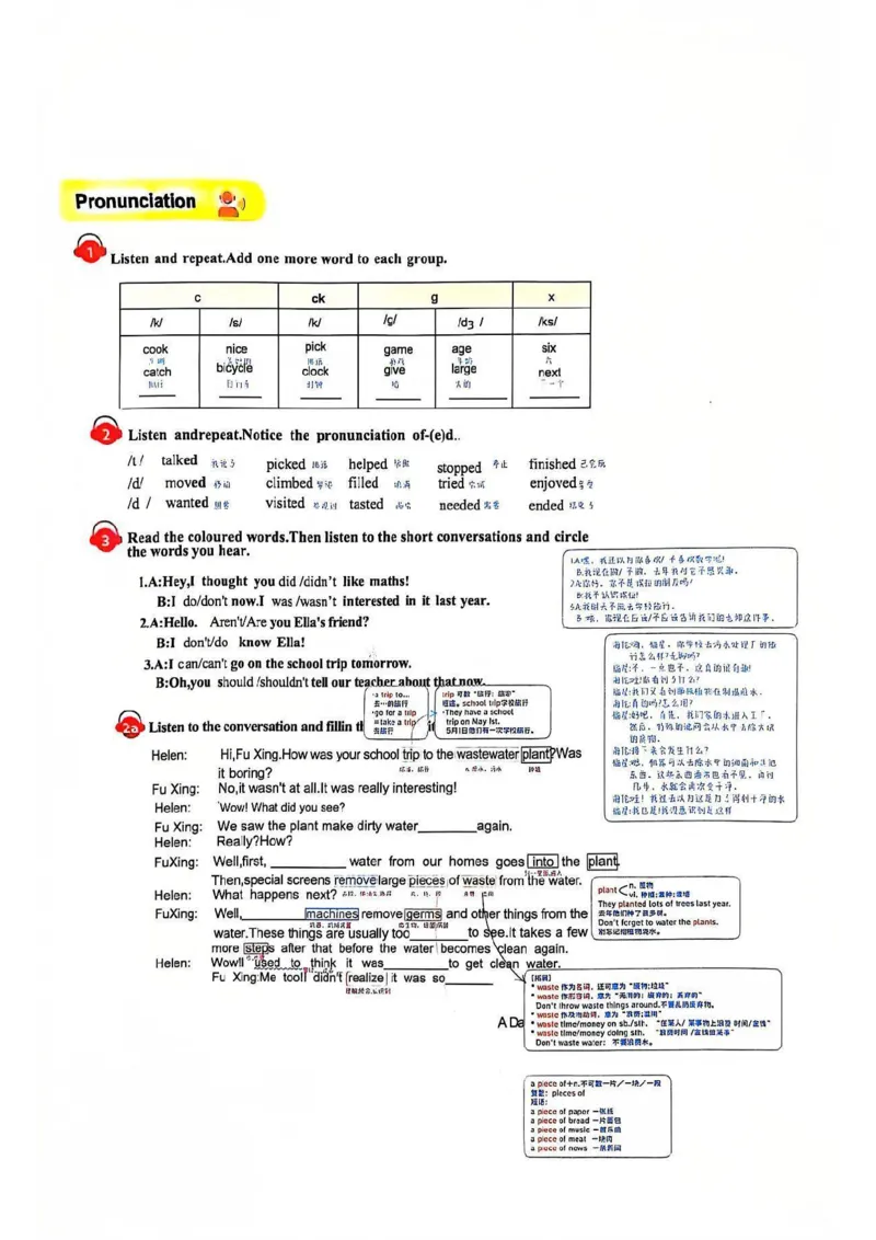 课堂笔记_新人教版7下英语学习资料包_6.课堂笔记