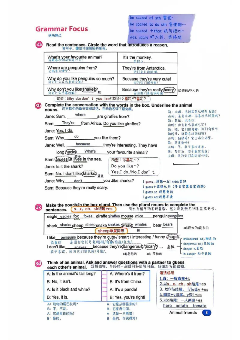 课堂笔记_新人教版7下英语学习资料包_6.课堂笔记