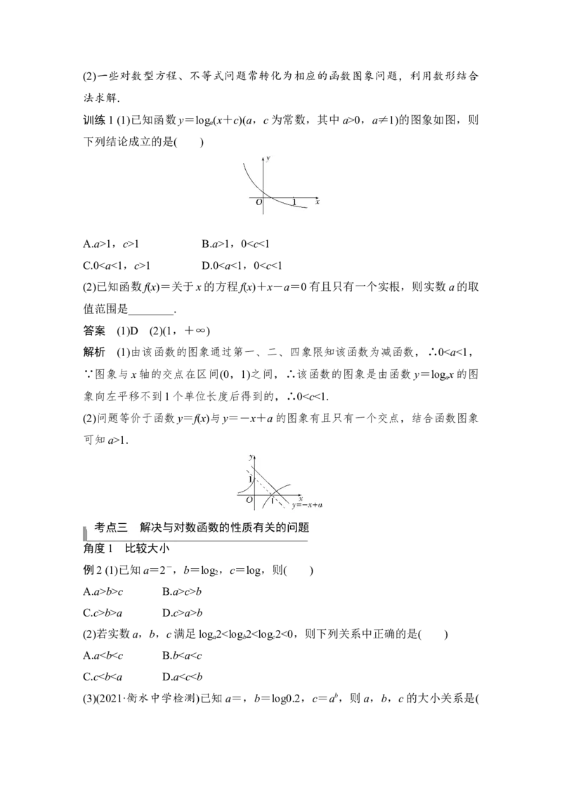 第2章函数概念与基本初等函数Ⅰ第6节　对数与对数函数_2.2025数学总复习_赠品通用版（老高考）复习资料_一轮复习_2023年高考数学（文科）一轮复习（老高考通用版）