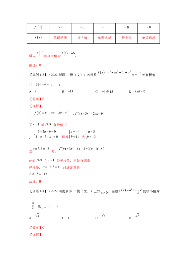 第11讲导数与函数的极值、最值（解析）-2023年高考一轮复习精讲精练必备_2.2025数学总复习_2023年新高考资料_一轮复习_2023年高考数学一轮复习精讲精练（新高考专用）