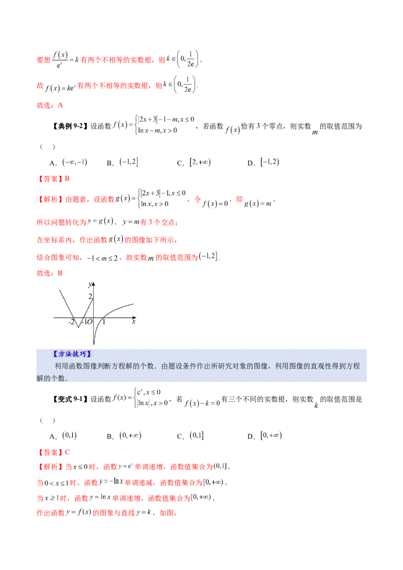 第06讲函数的图象（九大题型）（讲义）（解析版）_2.2025数学总复习_2025年新高考资料_一轮复习_2025年高考数学一轮复习讲练测（新教材新高考，含2024高考真题）