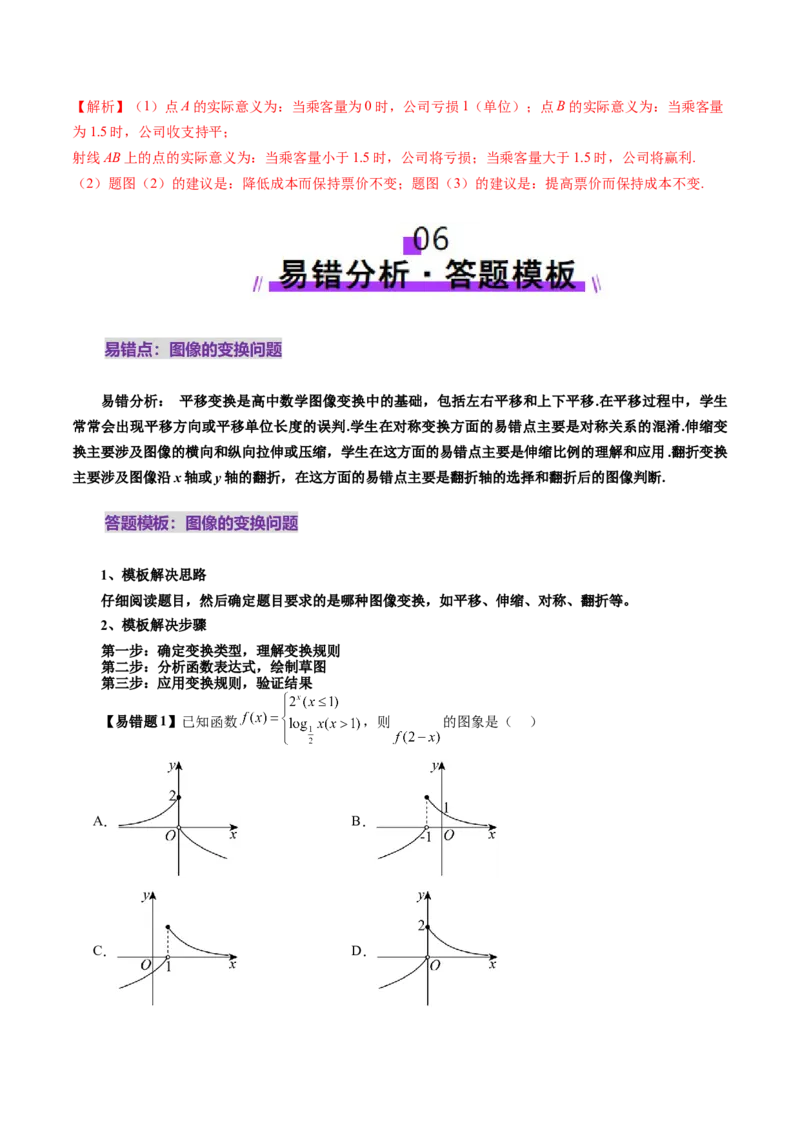第06讲函数的图象（九大题型）（讲义）（解析版）_2.2025数学总复习_2025年新高考资料_一轮复习_2025年高考数学一轮复习讲练测（新教材新高考，含2024高考真题）