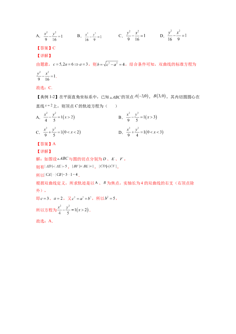 第28讲双曲线（解析）-2023年高考一轮复习精讲精练必备_2.2025数学总复习_2023年新高考资料_一轮复习_2023年高考数学一轮复习精讲精练（新高考专用）
