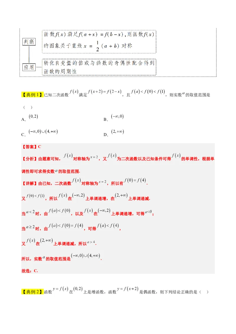 第08讲函数的基本性质Ⅱ-奇偶性、周期性和对称性（精讲）一轮复习讲义2024年高考数学高频考点题型归纳与方法总结（新高考通用）解析版_2.2025数学总复习_2024年新高考资料