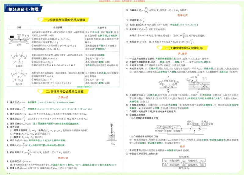 2025《万唯中考&bull;天津定心卷》速记笔记7科合订_初中资料合集_万唯2025版万唯中考《定心卷》全国地方版实时更新（已更11省）_2025万唯中考《定心卷》7科（天津）