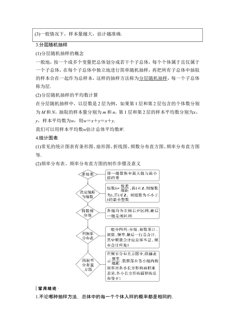第1节随机抽样、统计图表_2.2025数学总复习_2024年新高考资料_1.2024一轮复习_2024年高考数学一轮复习讲义（新高考版）_赠1套word版补充习题库_另附1套Word版题库