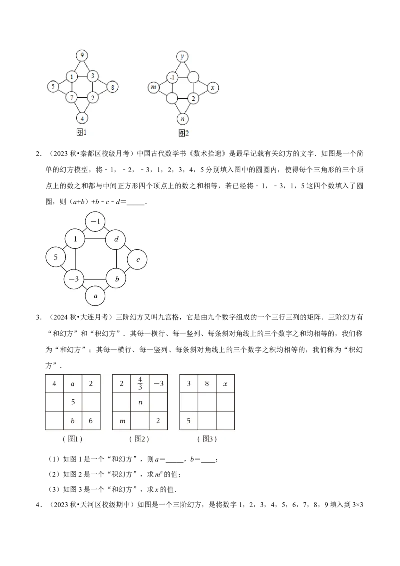 专题4.7整式的应用必考七大类型（必考点分类集训）（人教版2024）（学生版）_初中数学_七年级数学上册（人教版）_考点分类必刷题-U181