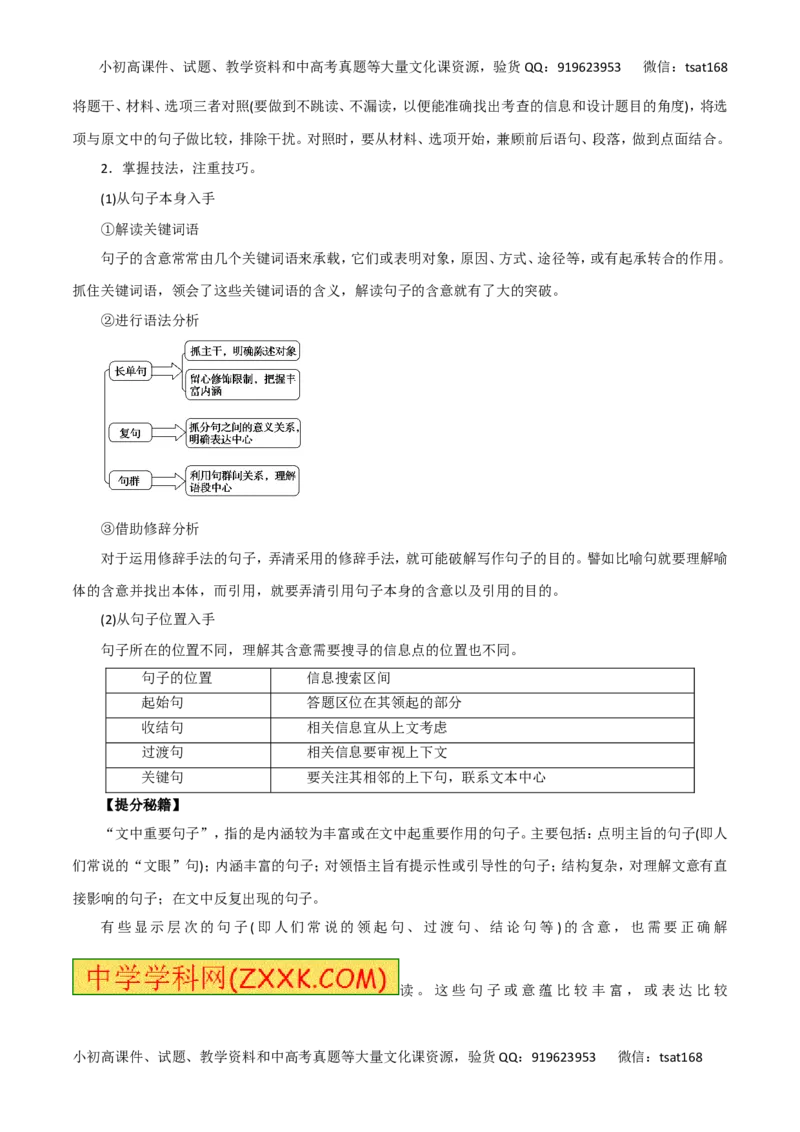 专题二十二论述类文本阅读-----理解文中重要概念与句子含意（教师版）_高语_1高中语文_2016年高考语文热点题型和提分秘籍（（全套打包56份））