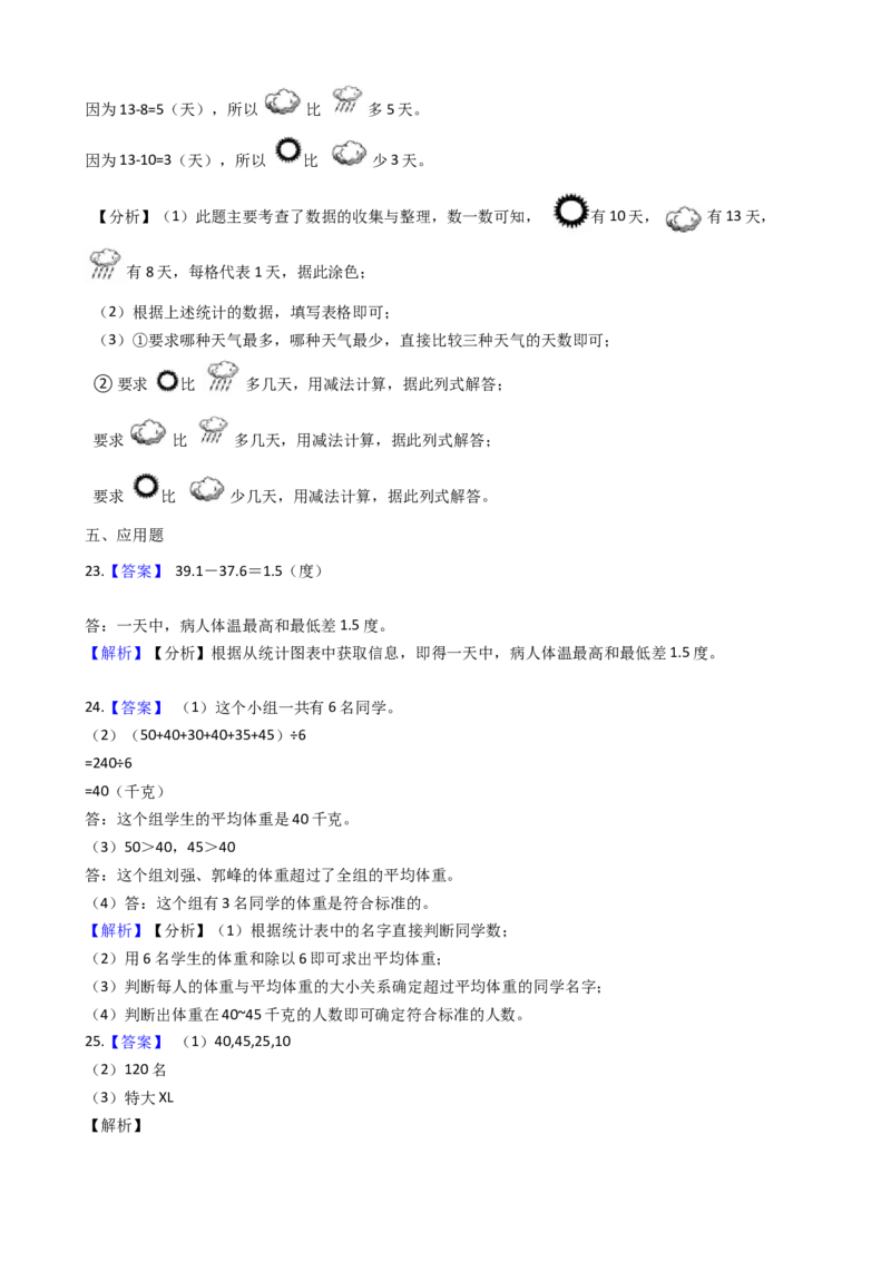 （单元易错题）苏教版数学三年级下册第9单元测试题（含答案，解析）(1)_三年级数学下册（苏教版）_知识总结