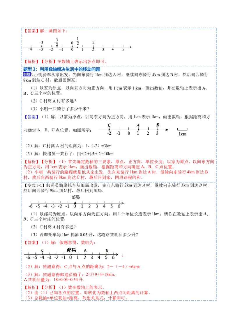 1.2.2&1.2.3数轴与相反数-重要笔记2022-2023学年七年级数学上册重要考点精讲精练（人教版)（解析版）_初中数学人教版_7上-初中数学人教版_7上-初中数学人教版（旧版）赠送_07专项讲练