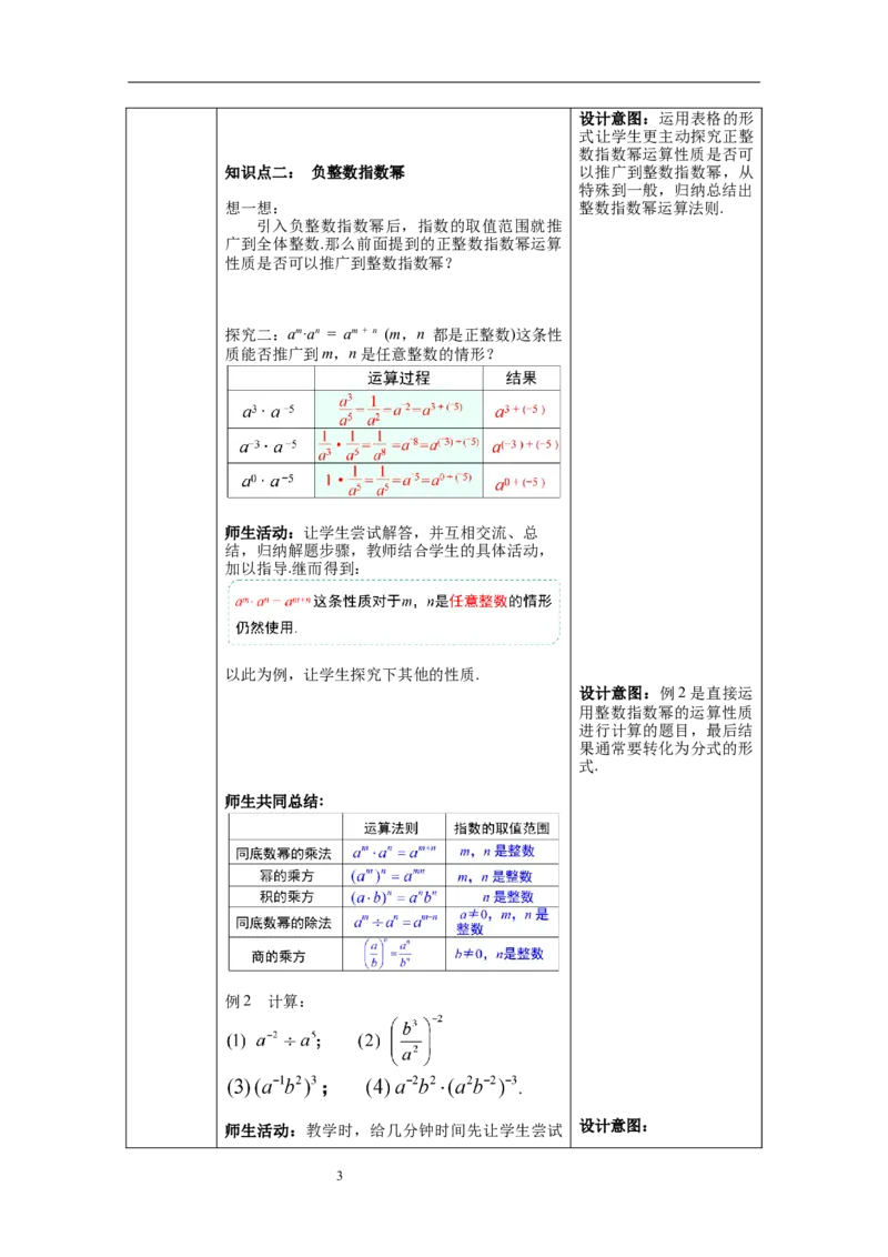 15.2.3第1课时整数指数幂--教案_初中数学人教版_8上-初中数学人教版_旧版_04教案（多套）_教案（第1套）新课标_第15章分式教案