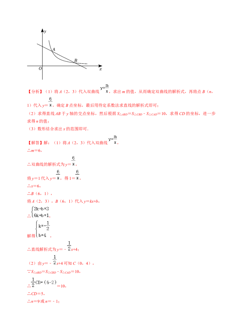专题提升实际问题与反比例函数及其综合应用（30题）（教师版）_初中数学_九年级数学下册（人教版）_同步讲义-U18_2024版