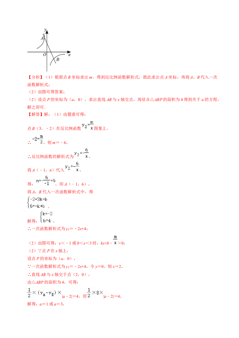 专题提升实际问题与反比例函数及其综合应用（30题）（教师版）_初中数学_九年级数学下册（人教版）_同步讲义-U18_2024版