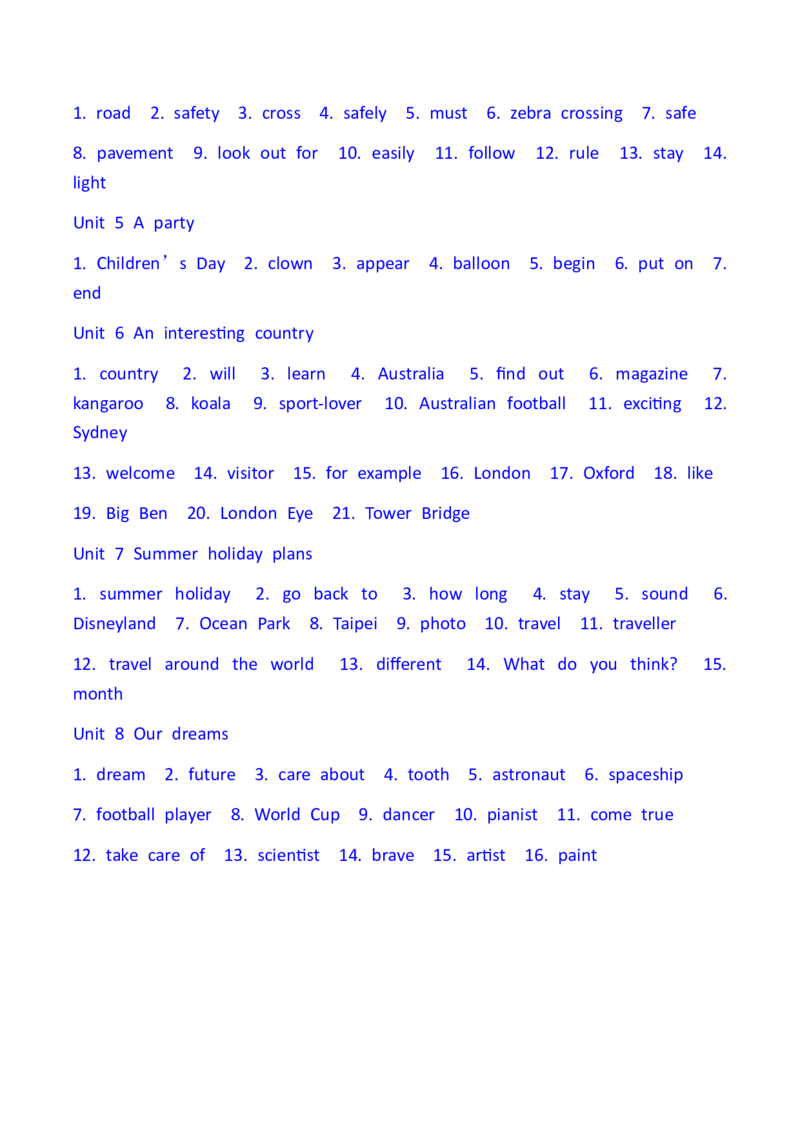 单词强化练习（专项训练）_单词默写