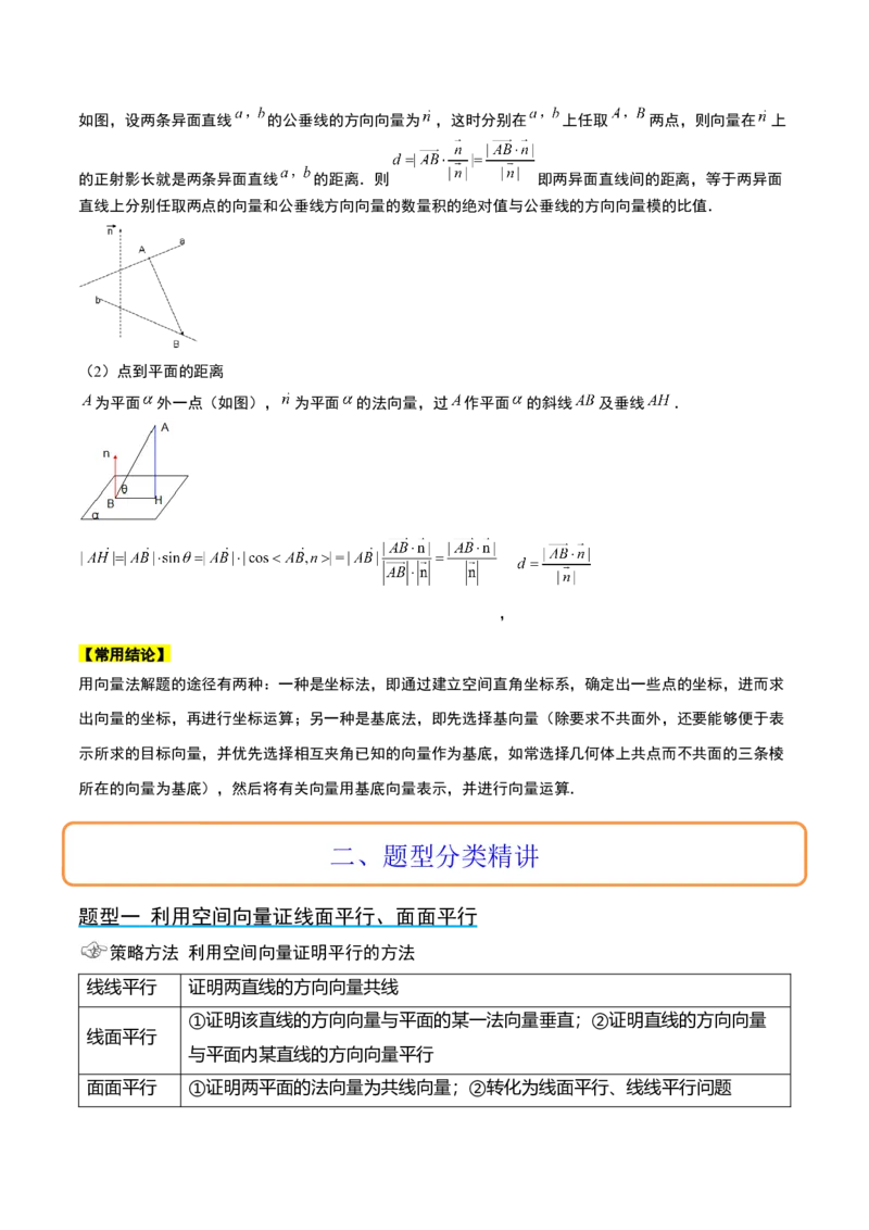 第36讲空间向量及其应用（精讲）一轮复习讲义2024年高考数学高频考点题型归纳与方法总结（新高考通用）原卷版_2.2025数学总复习_2024年新高考资料_1.2024一轮复习