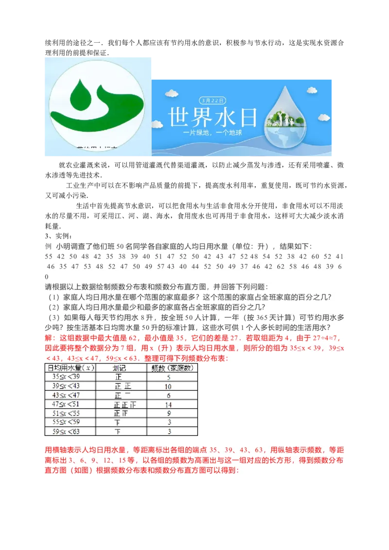 10.3课题学习-从数据谈节水（解析版）_初中数学人教版_7下-初中数学人教版_7下-初中数学人教版（旧版）赠送_05学案_导学案（第1套）_10.3课题学习-从数据谈节水导学案（原卷版+解析版）