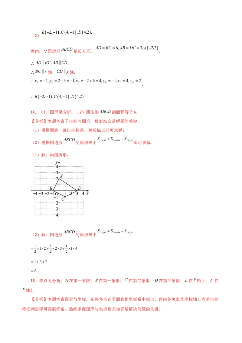 专题7.16平面直角坐标系中的几何问题（建系问题）-（人教版）_初中数学_七年级数学下册（人教版）_专题突破练习-V4