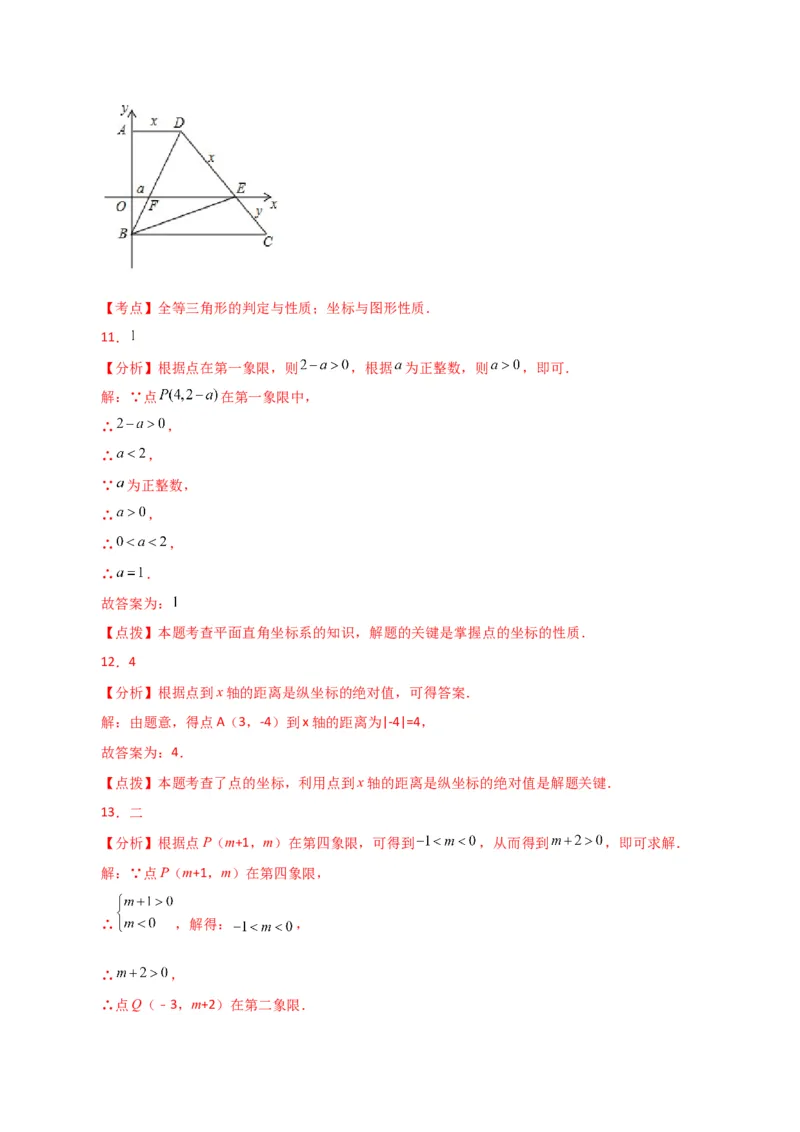 专题7.5平面直角坐标系（直通中考）（综合练）-（人教版）_初中数学_七年级数学下册（人教版）_专题突破练习-V4