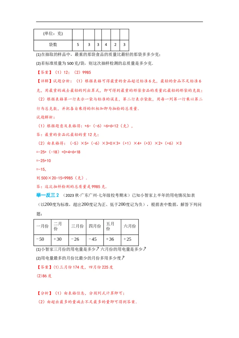 1.3.2有理数的减法（解析版）_初中数学人教版_7上-初中数学人教版_7上-初中数学人教版（旧版）赠送_07专项讲练_划重点2023-2024学年七年级数学上册同步讲与练（人教版）