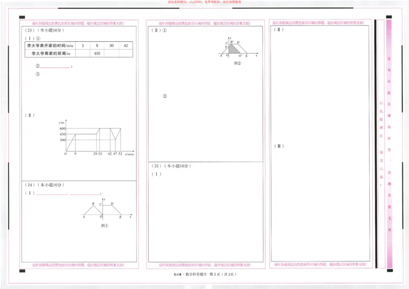 2025《万唯中考&bull;天津定心卷》答题卡7科合订_初中资料合集_万唯2025版万唯中考《定心卷》全国地方版实时更新（已更11省）_2025万唯中考《定心卷》7科（天津）