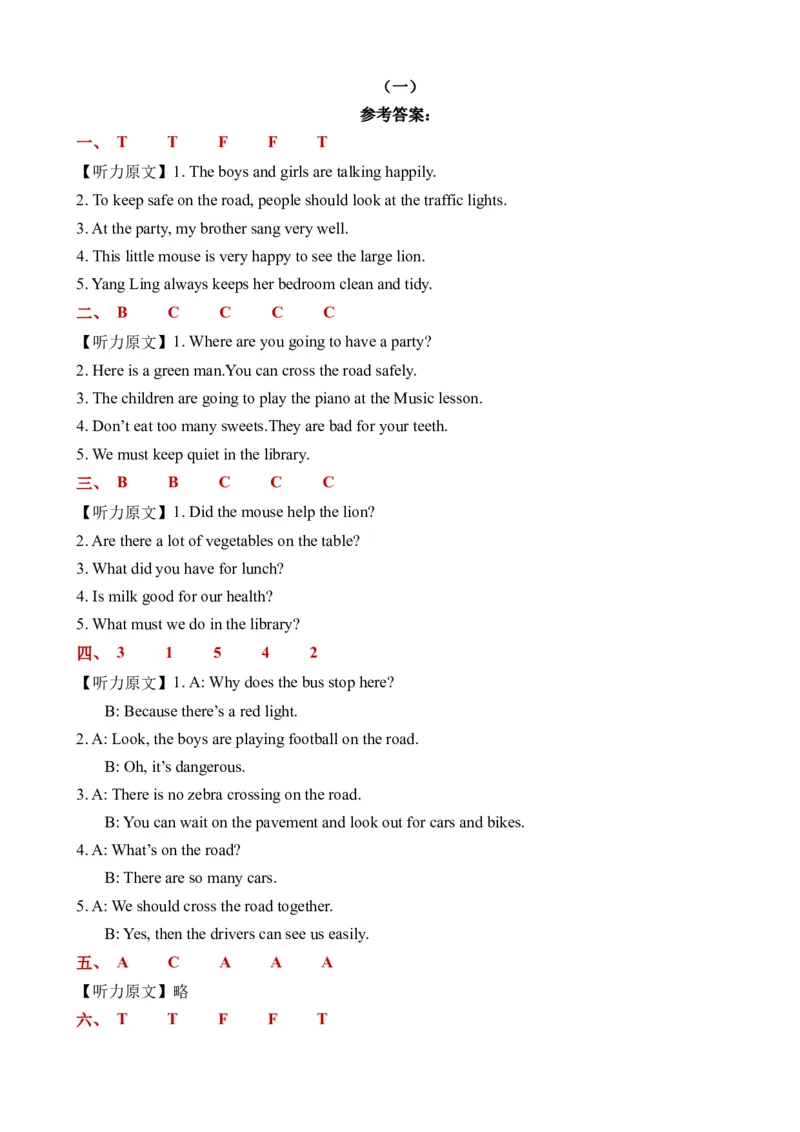 期中模拟冲刺听力专项-小学英语六年级下册同步听力专项系列（译林版三起）_听力专项练习-T4_2024版_期中模拟冲刺听力专项-（译林版三起）