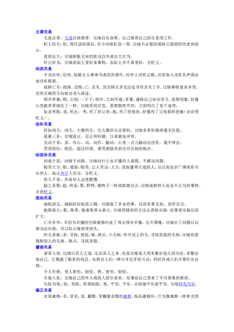 知识讲解_正确使用成语（包括熟语）_高语_1高中语文_语文北京四中高考冲刺总复习_高考冲刺：语文总复习_总复习：正确使用成语（包括熟语）