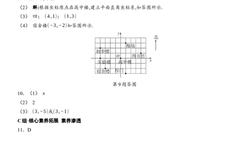 [22004370]9.2.1用坐标表示地理位置分层课时作业（含答案）2024-2025学年数学人教版七年级下册_初中数学人教版_7下-初中数学人教版_7下-初中数学人教版（2025春季新版）持续更新_05习题试卷