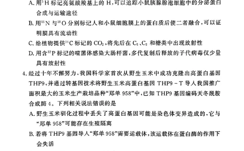 2023届高考河南湘豫名校联考3月理科综合试卷公众号：一枚试卷君_05高考化学_高考模拟题_新高考_2023湘豫名校联考高三3月第一次模拟考试3.1-2理综
