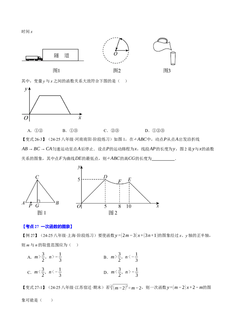 八年级（下）月考必考题型专项复习（5月份）（考试范围：第16~19章）（30大考点）（人教版）（学生版）_初中数学_八年级数学下册（人教版）_母题专项-U66_2025版