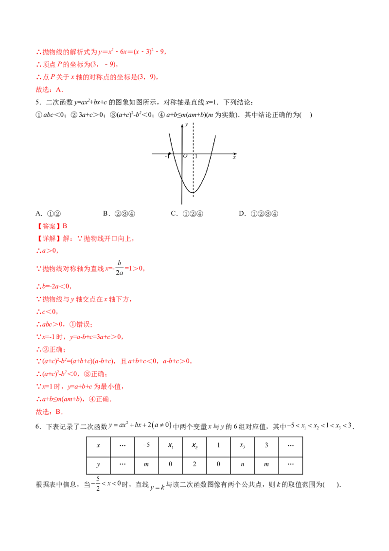 初中数学同步9年级上册第13课用函数观点看一元二次方程(共30页)（教师版）_初中数学_九年级数学上册（人教版）_讲义