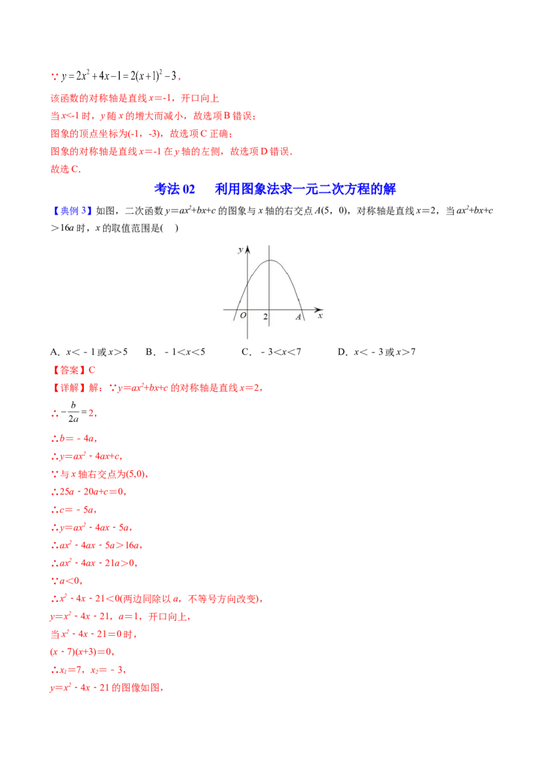 初中数学同步9年级上册第13课用函数观点看一元二次方程(共30页)（教师版）_初中数学_九年级数学上册（人教版）_讲义