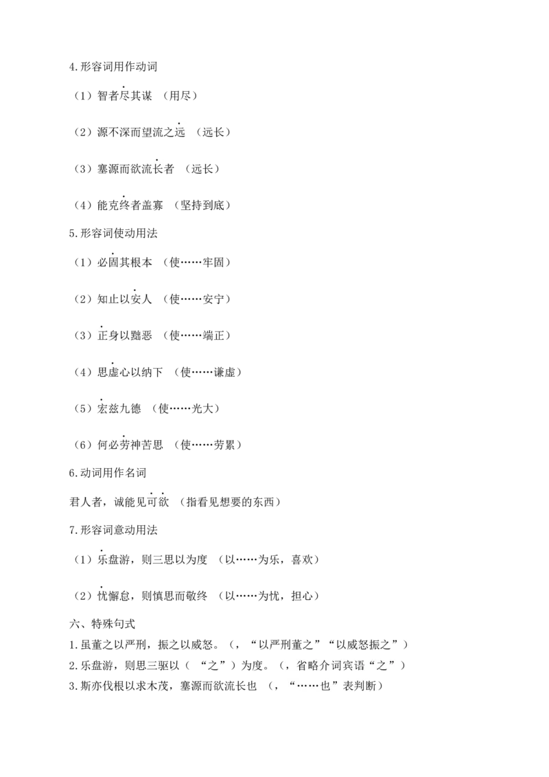 期末专题03文言文阅读（知识梳理）-高一语文下学期期中期（统编版必修下册）_高语_高中语文_必修下册_期中+期末