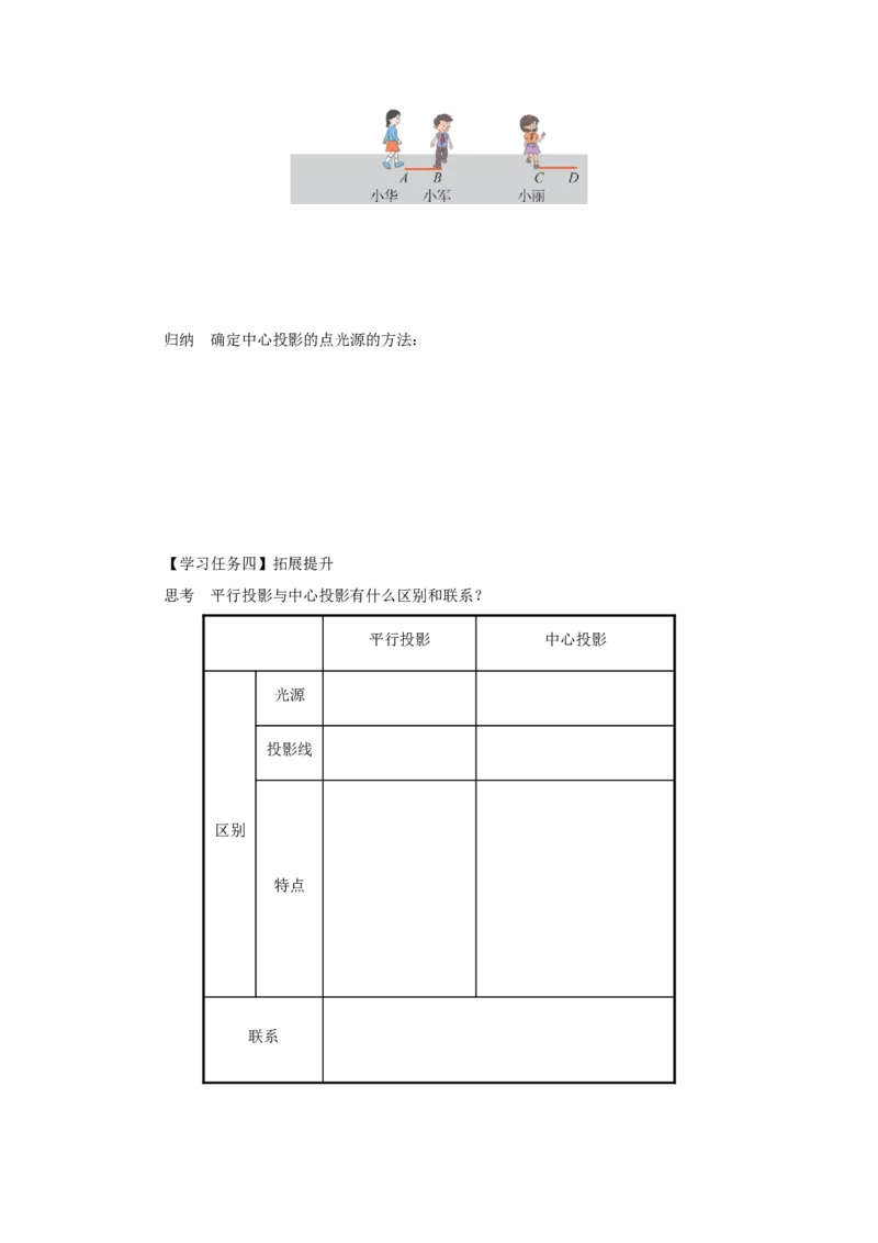 29.1（预习导学）投影（第1课时）_初中数学人教版_9下-初中数学人教版_01课件+教案（配套）_课件+教案+分层作业（2024）_课件+教案_29.1投影（第1课时）（教学课件+教学设计+预习导学）