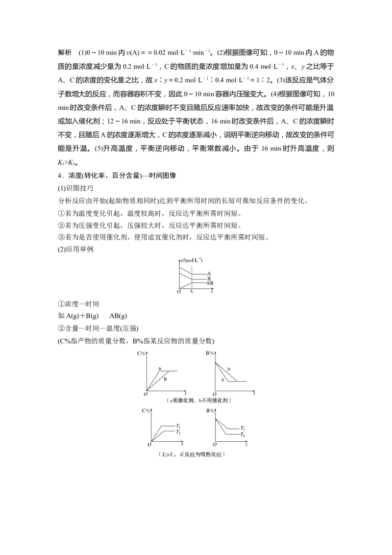 2022年高考化学一轮复习第7章第36讲　化学反应速率、平衡图像_05高考化学_新高考复习资料_2022年新高考资料_2022年一轮复习各版本_1.高考化学2022年一轮复习通用版