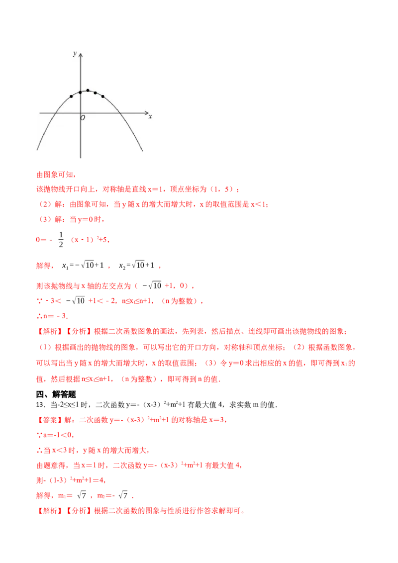 22.1.3二次函数y=a（x-h）&sup2;+k的图像和性质(讲+练)10种题型-2023考点题型精讲（解析版）_初中数学人教版_9上-初中数学人教版_07专项讲练