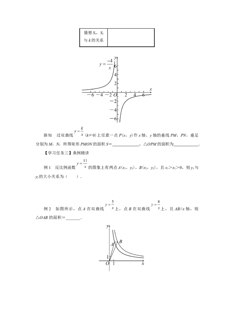 26.1反比例函数（第2课时）[预习导学]_初中数学人教版_9下-初中数学人教版_01课件+教案（配套）_课件+教案+分层作业（2024）_课件+教案