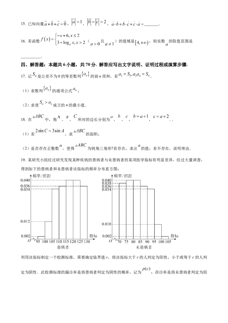 精品解析：海南省陵水黎族自治县陵水中学2024届高三上学期第一次模拟考试数学试题（原卷版）_2.2025数学总复习_数学高考模拟题_2024年模拟题