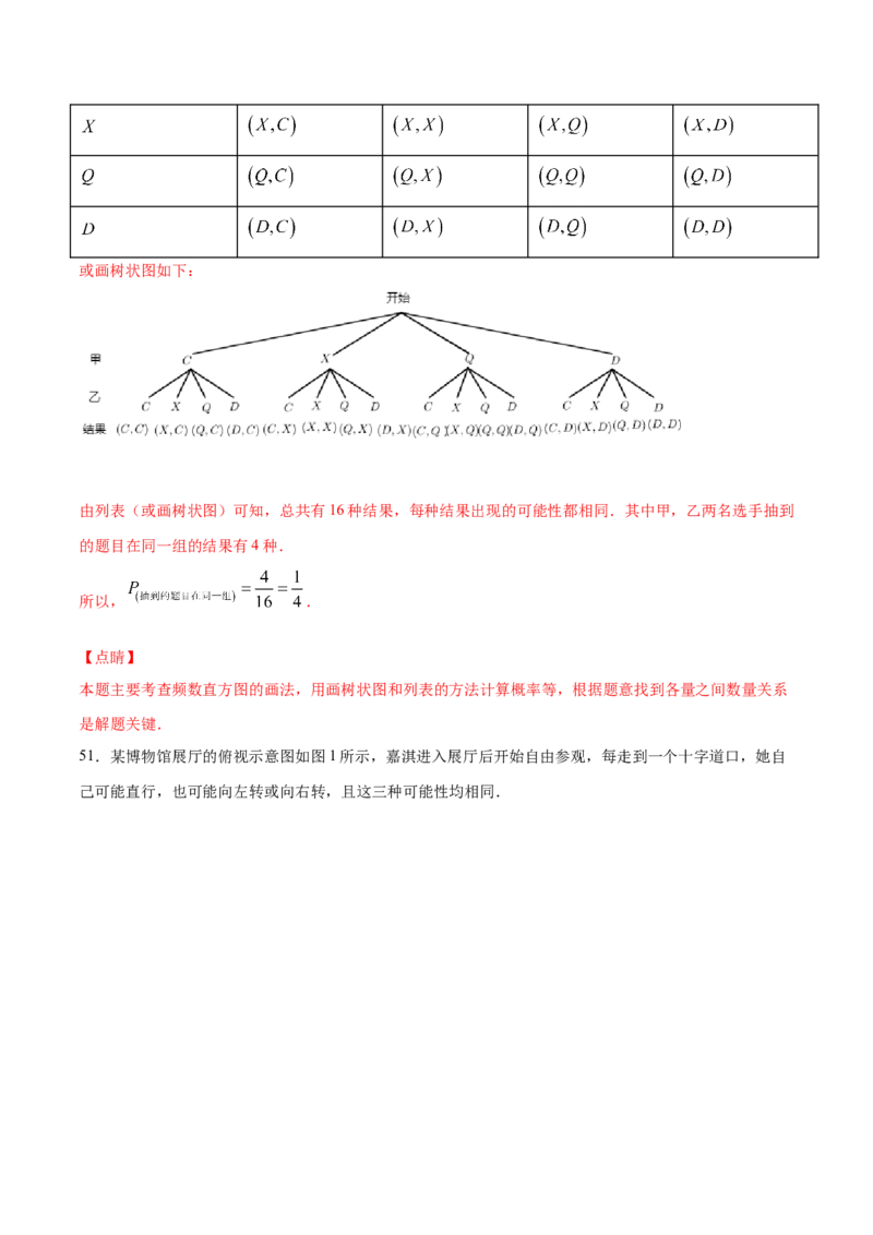 25.2用列举法求概率(提升训练)(解析版)_初中数学人教版_9上-初中数学人教版_06习题试卷_1同步练习_同步练习（第2套）