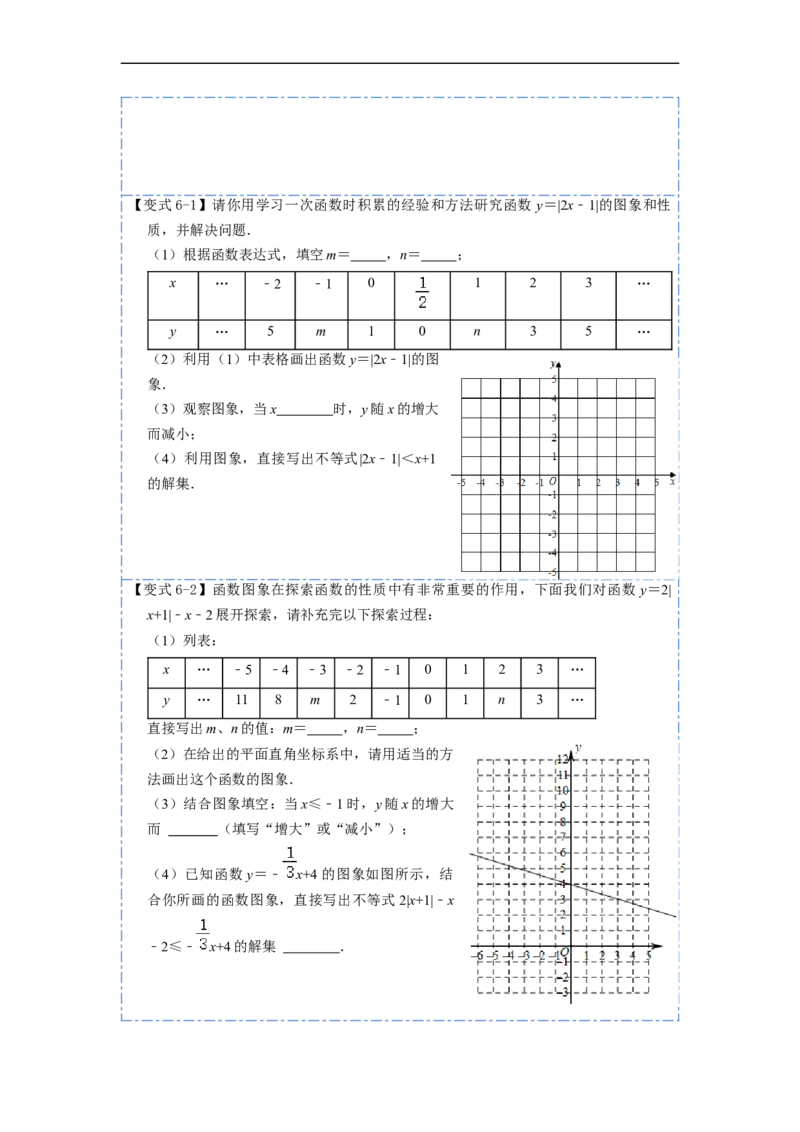 19.2.3一次函数与方程、不等式(精讲)-重要笔记八年级数学下学期重要考点精讲精练(人教版)（原卷版）_初中数学人教版_八年级数学下册_保存转存之后查看(1)_旧版-可参考_07专项讲练
