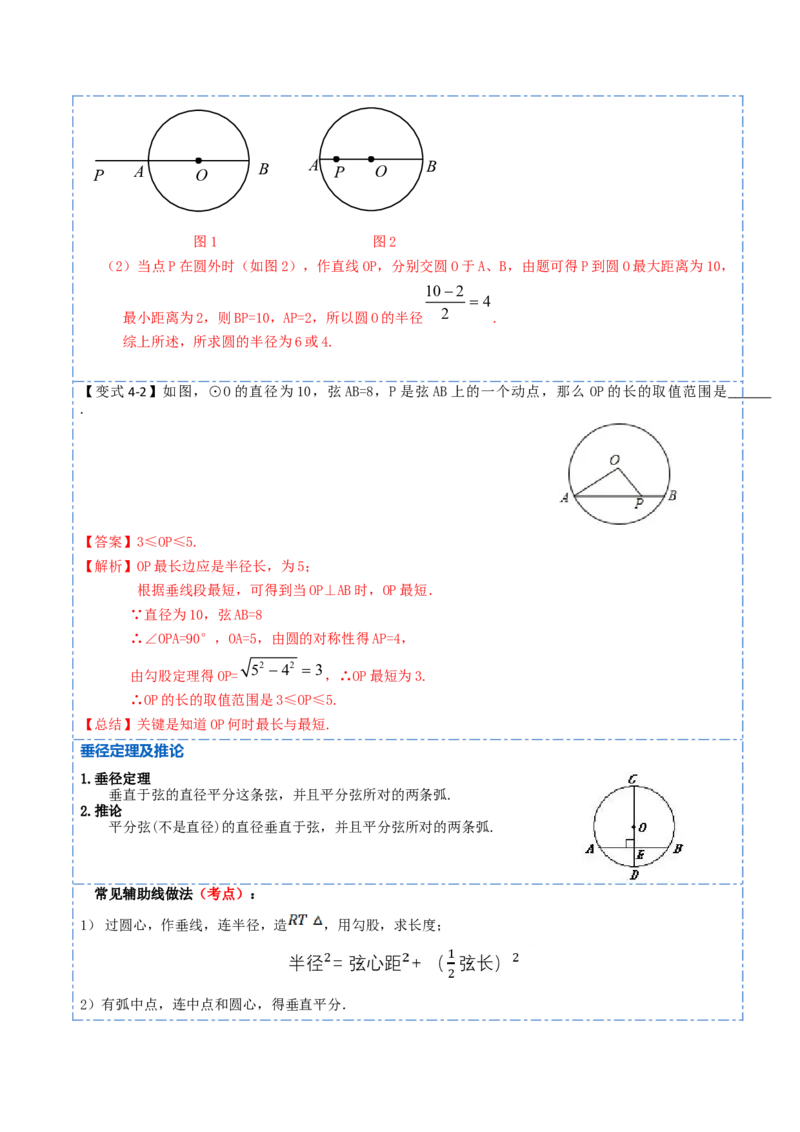 24.1.1&24.1.2圆及垂径定理（10大题型）-2023考点题型精讲（解析版）_初中数学人教版_9上-初中数学人教版_07专项讲练_重要笔记九年级数学上册重要考点精讲精练(人教版)