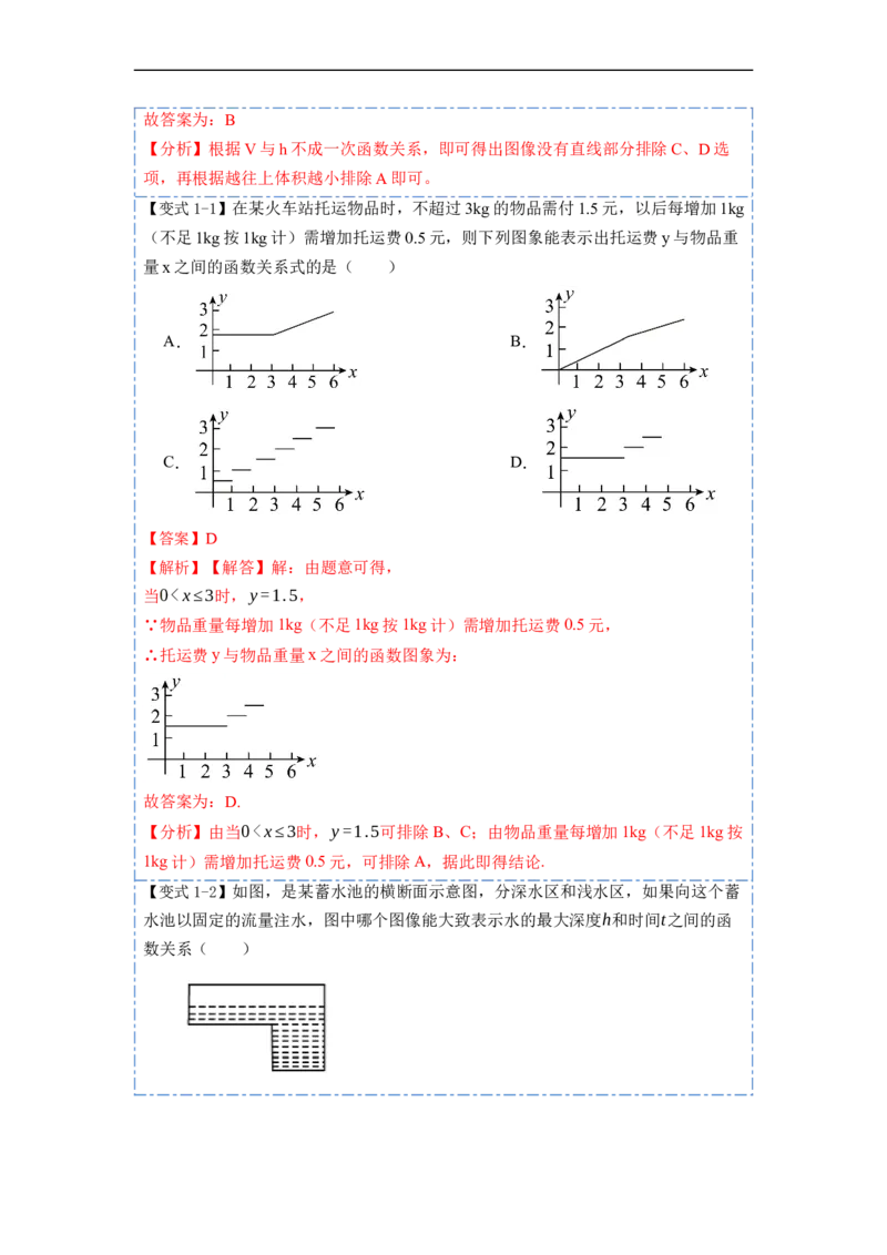 19.1.2函数的图象(精讲)-重要笔记八年级数学下学期重要考点精讲精练(人教版)（解析版）_初中数学人教版_八年级数学下册_保存转存之后查看(1)_旧版-可参考_07专项讲练